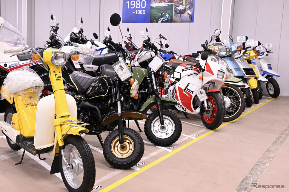 ヤマハ発動機 豊岡技術センターでレストアされる車両《写真撮影 廣井誠》