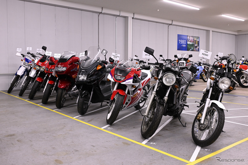 ヤマハ発動機 豊岡技術センターでレストアされる車両《写真撮影 廣井誠》