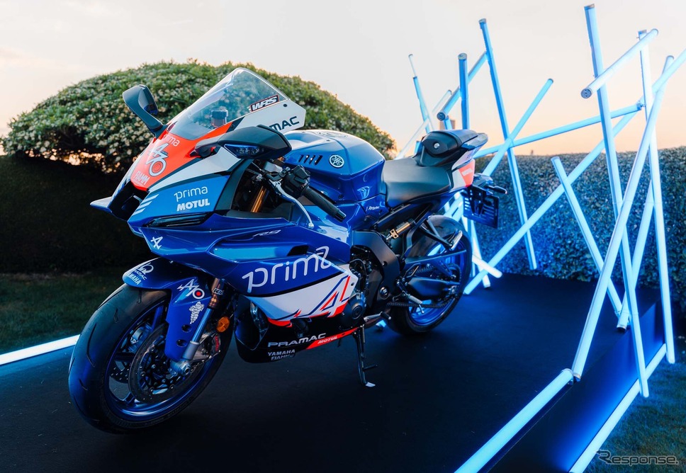 プリマ・プラマック・ヤマハMotoGPが主要パートナーのアルピーヌの誕生70周年記念カラーリング発表《photo by Alpine》