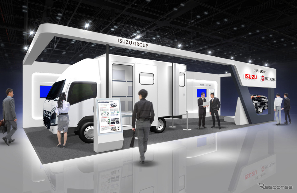 いすゞ、UDトラックスの共同出展ブースイメージ《写真提供 いすゞ自動車》