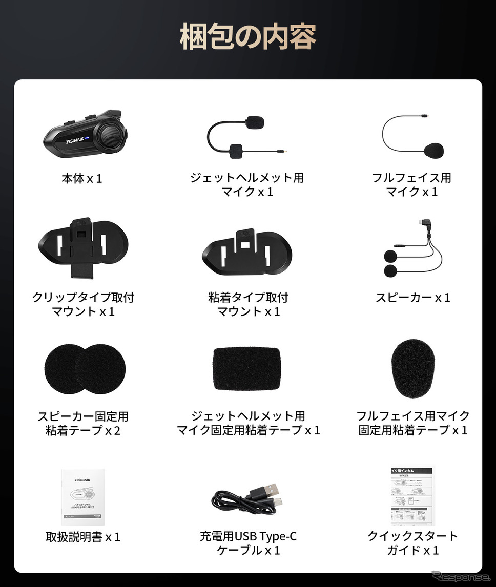 JESIMAIKの新型バイクインカム『R18 Lite』《写真提供 JESIMAIK》