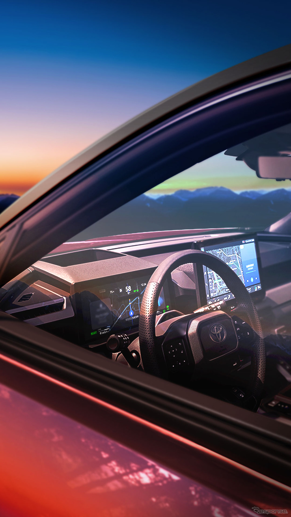 トヨタの新型車のティザー《photo by Toyota》