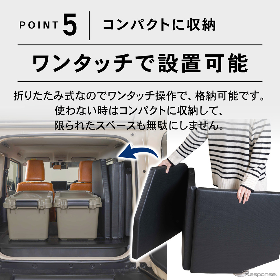 クラフトワークスのスズキ『ジムニー/ジムニーシエラ』専用フルフラットマット《写真提供 Fun Standard》
