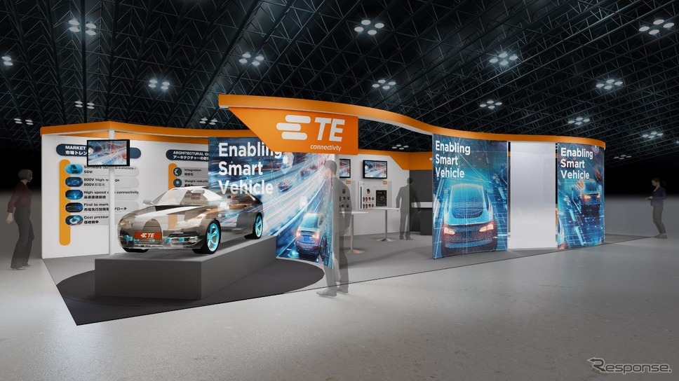 TE Connectivityの「人とくるまのテクノロジー展 2025」ブースイメージ《写真提供 TE Connectivity》