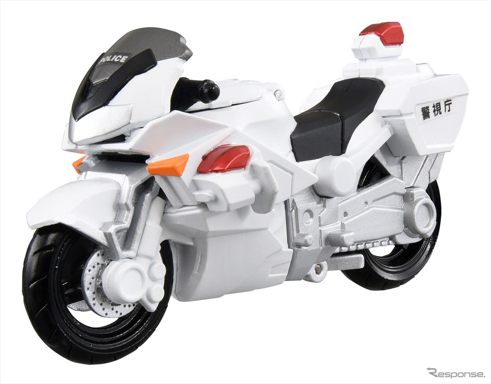 ユナイトビークル 白バイ (c) TOMY《写真提供 タカラトミー》