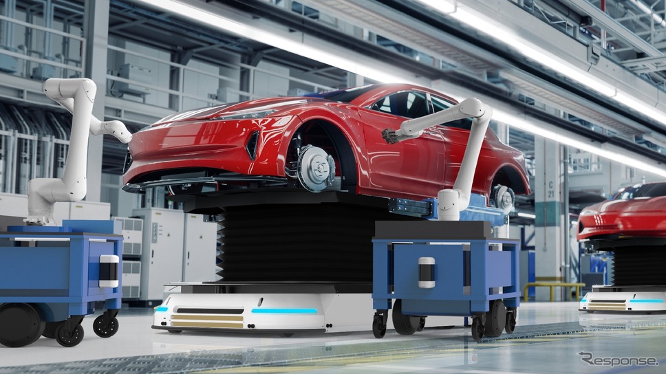 LexxPlussがトヨタ車体と共同開発したモバイルマニュピュレータ《写真提供 LexxPluss》