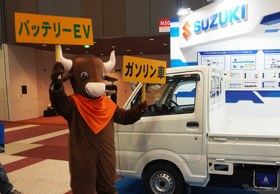 スズキ キャリイをベースとした軽トラックEV(人とくるまのテクノロジー展2025)《写真撮影 宮崎壮人》