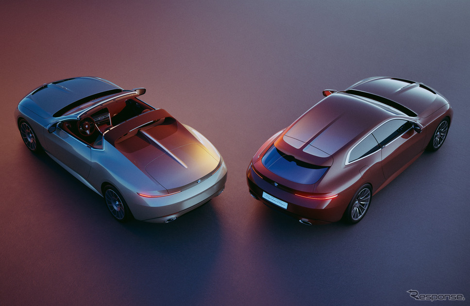 BMW コンセプト・スカイトップ(左)とコンセプト・スピードトップ(右)《photo by BMW》