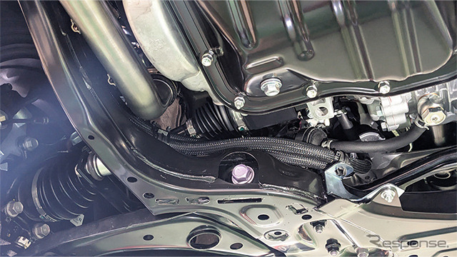 HKSトランスファーオイルクーラーキット GRヤリス装着例《写真提供 HKS》