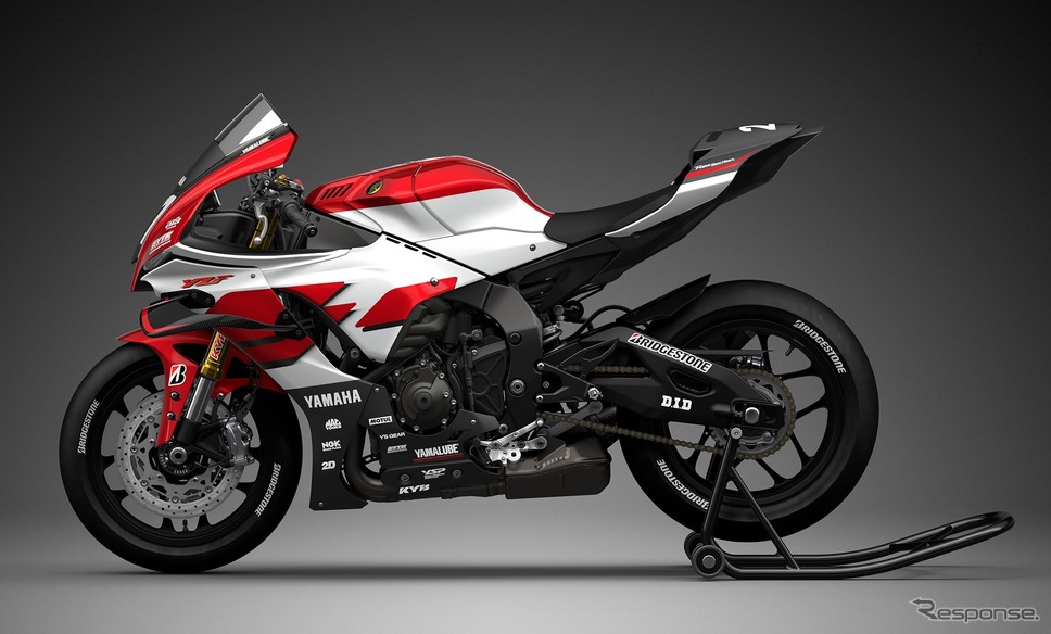 ヤマハが6年ぶりに「鈴鹿8耐」復帰へ。参戦マシン「YZF-R1」は1999年のマシンをオマージュした「ホワイト×レッド」に《写真提供 ヤマハ発動機》