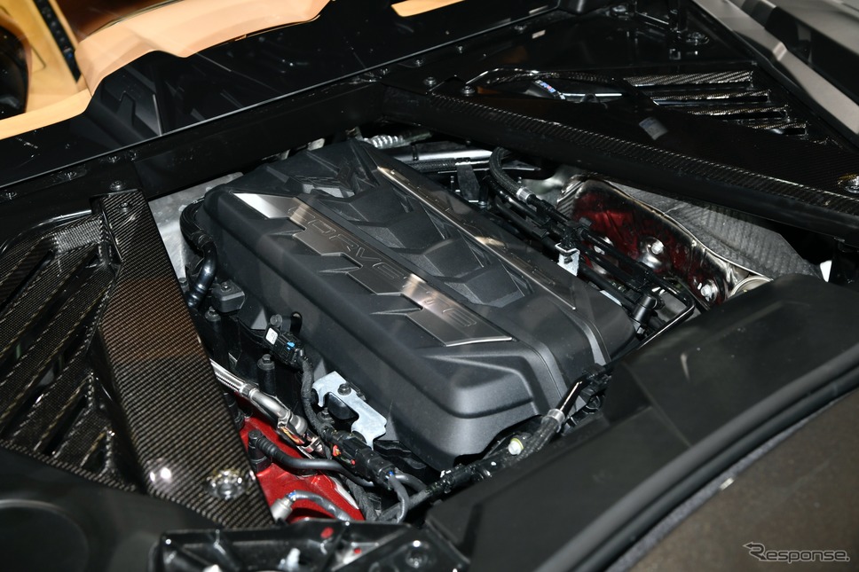 シボレー コルベットに搭載されているV8エンジン《写真撮影 雪岡直樹》