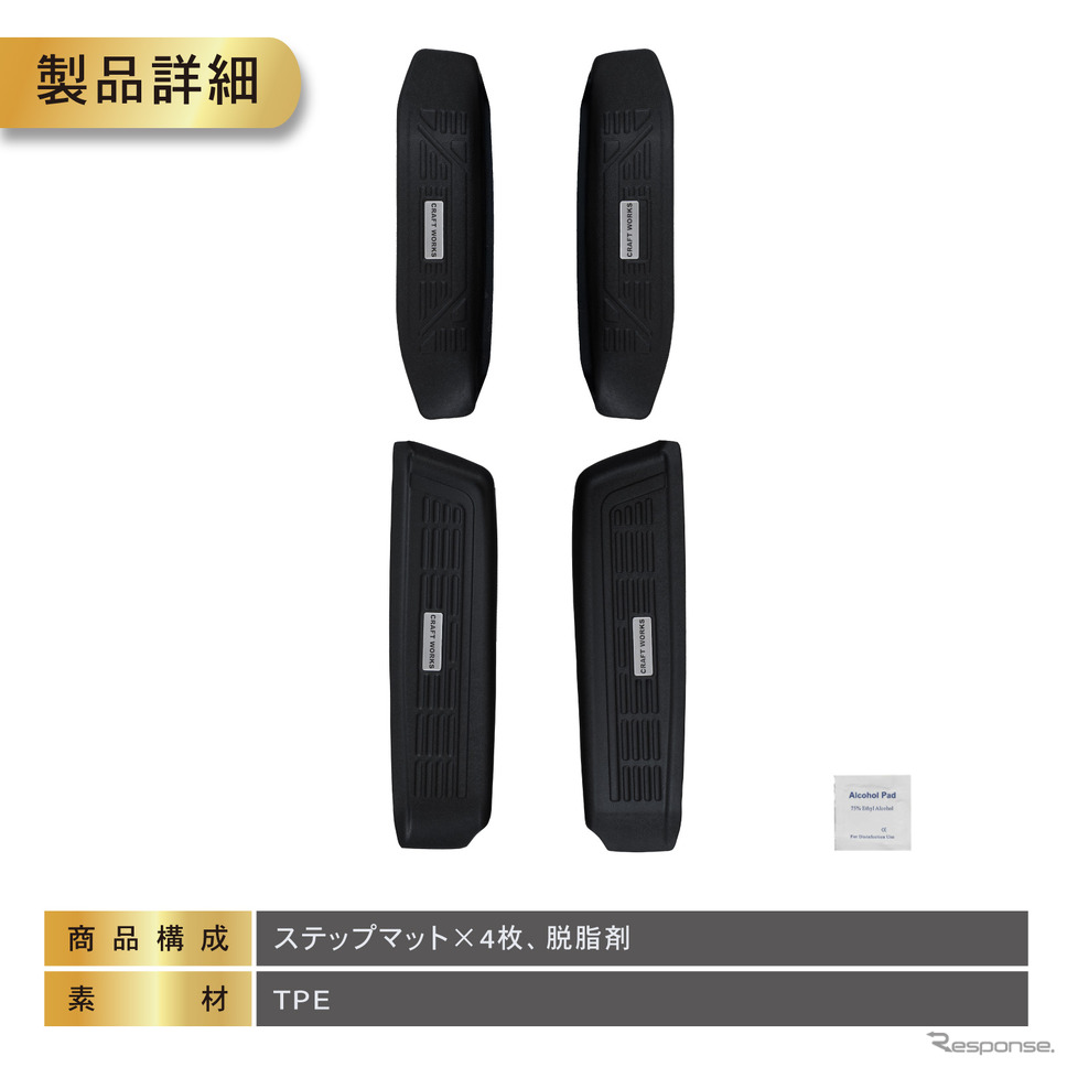 40系トヨタ『アルファード』『ヴェルファイア』専用サイドステップマット《写真提供 Fun Standard》
