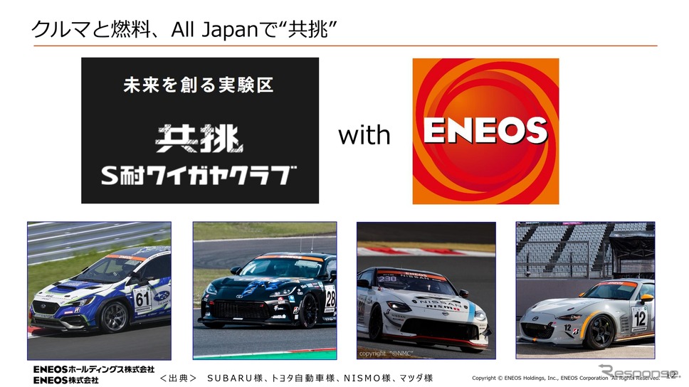 スーパー耐久レースを舞台に、低炭素ガソリンの開発で“共挑”…ENEOS、トヨタ、スバル、マツダ、日産《写真撮影 吉田瑶子》