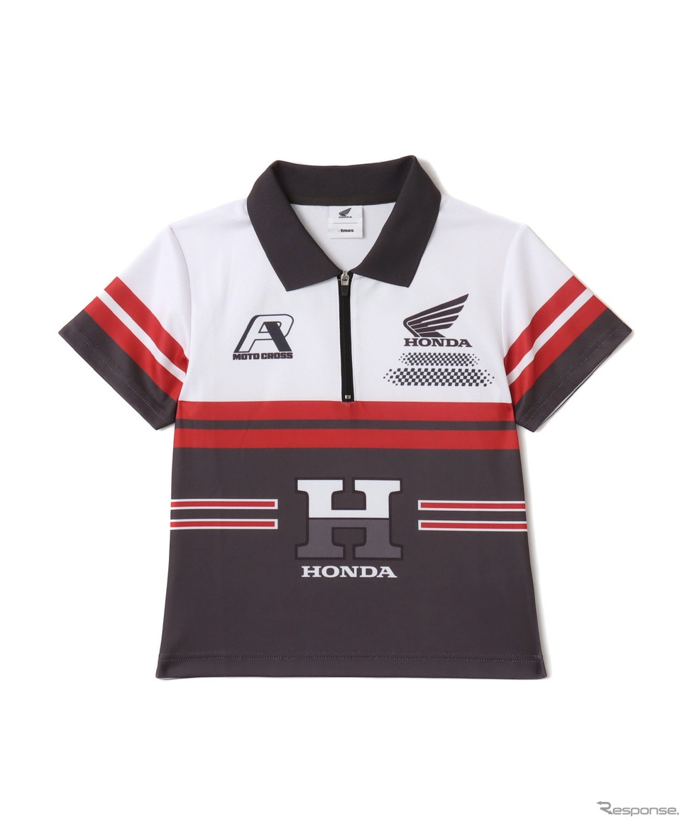 HONDA x atmos pink Racing Polo Shirt《写真提供 Foot Locker atmos Japan合同会社》