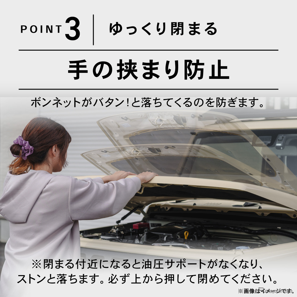 ゆっくり閉まる《写真提供 Fun Standard》