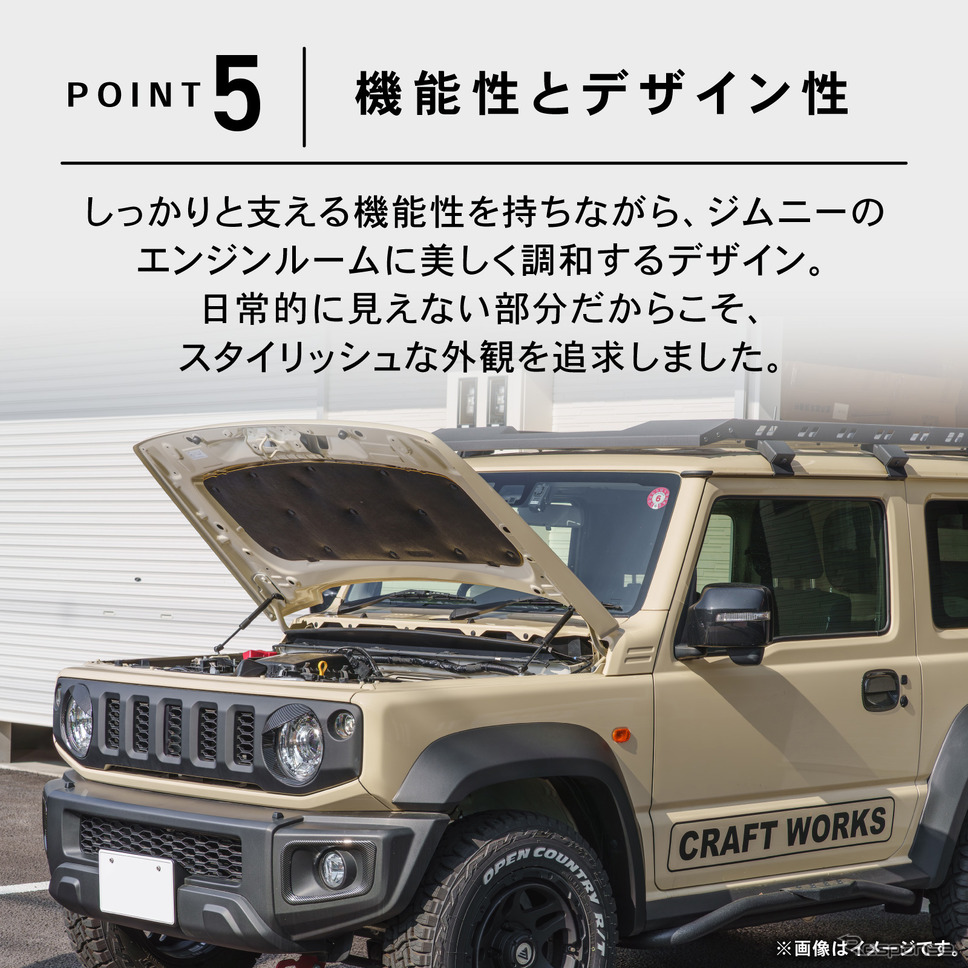 機能性、デザインにもこだわり《写真提供 Fun Standard》