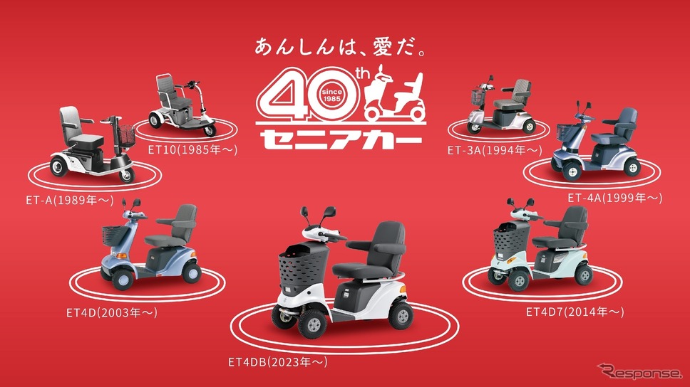 スズキのセニアカー40周年の特設サイト《写真提供 スズキ》