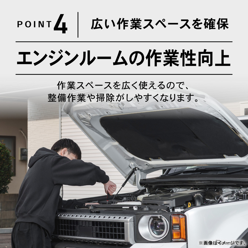 広い作業スペースを確保《写真提供 Fun Standard》