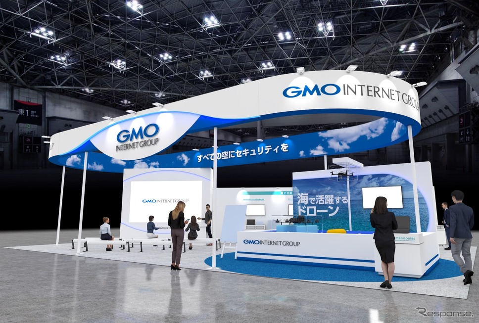 GMOインターネットグループの次世代エアモビリティEXPO 2025ブース《写真提供 GMOインターネットグループ》