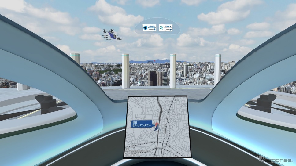 VR映像：運転席からの視覚イメージ《写真提供 GMOインターネットグループ》