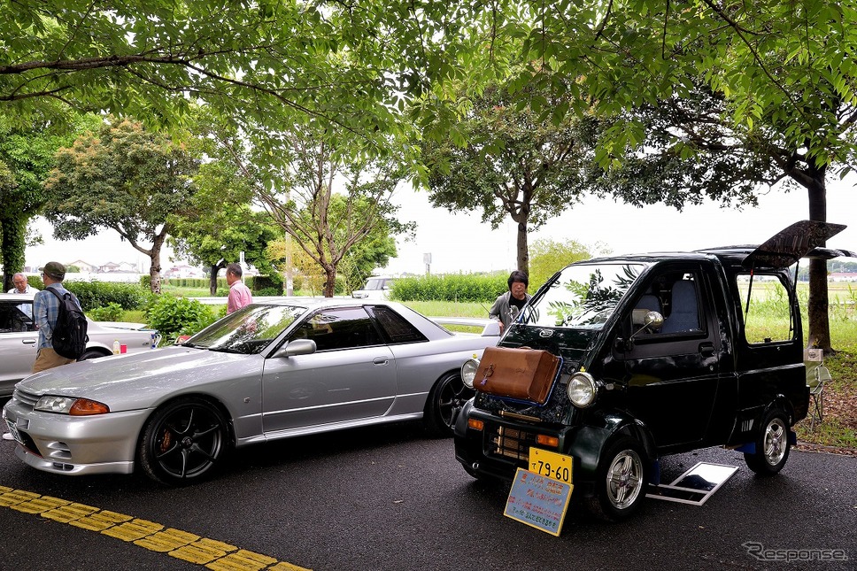 昭和平成/軽自動車&普通車展示会in道の駅アグリパークゆめすぎと《写真撮影 嶽宮三郎》