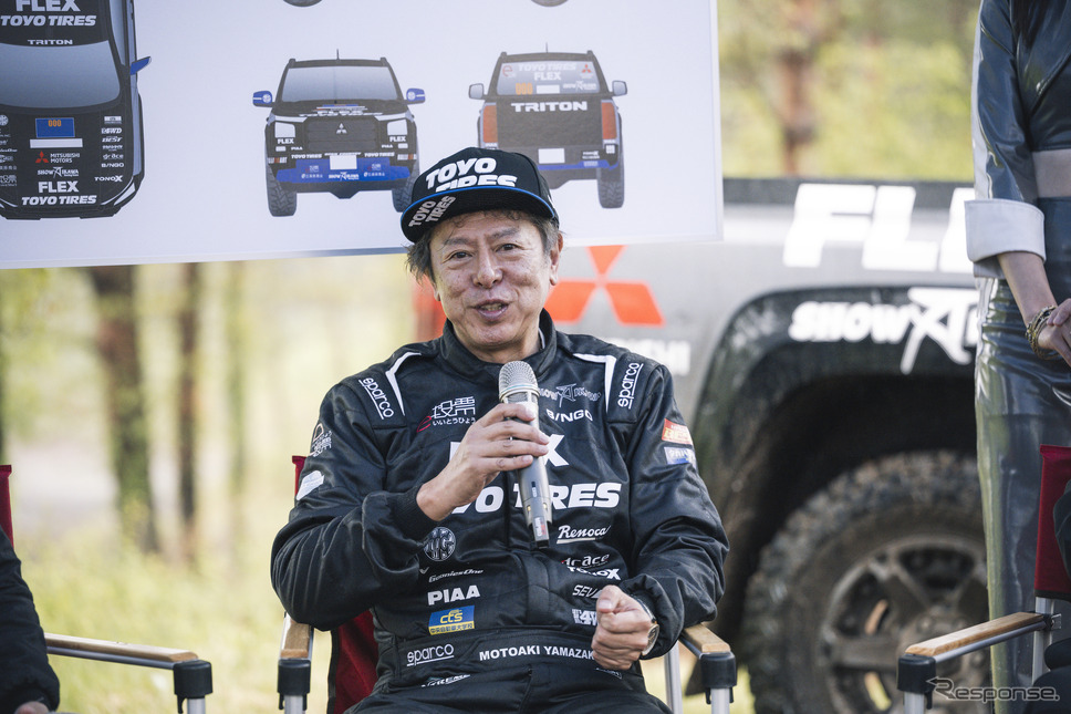 FLEX SHOW AIKAWA Racing with TOYO TIRES ドライバー 山崎元彰選手《写真撮影 土屋 勇人》