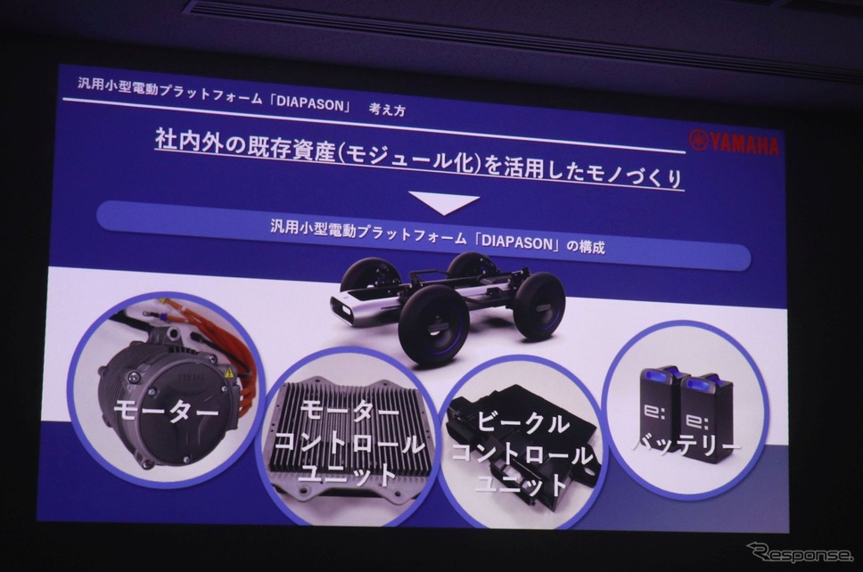 プラットフォーム化しやすいようにヤマハのコア技術を生かす《写真撮影 中尾真二》