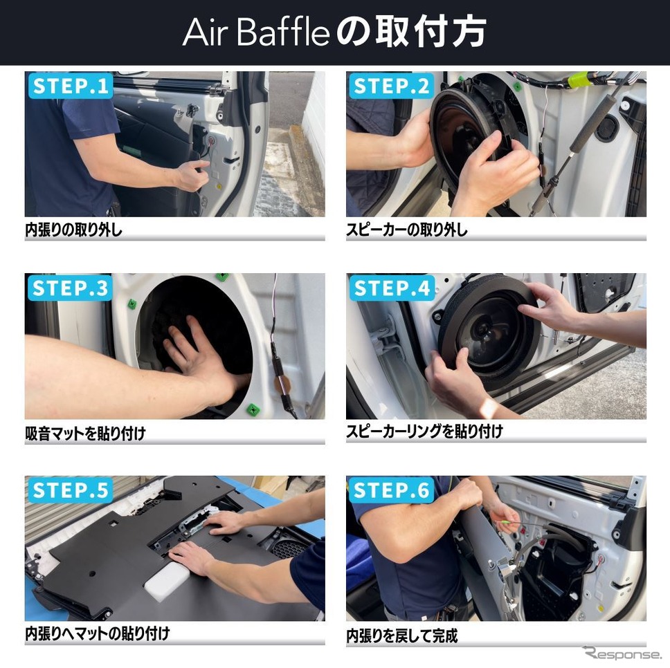 40系『アル/ヴェル』用デッドニングキット、ビートソニック「Air Baffle」《写真提供 ビートソニック》