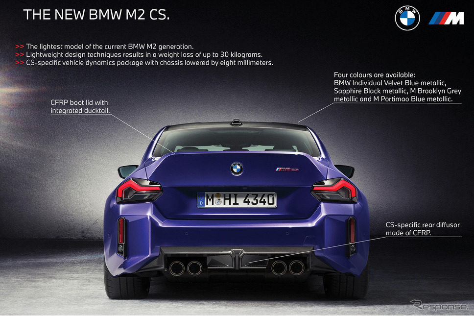 BMW M2 CS《photo by BMW》