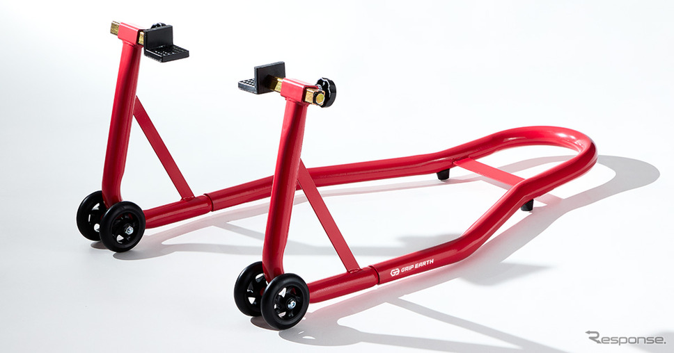 GRIP EARTH バイク用リアメンテナンススタンド L型《写真提供 VASTLAND》