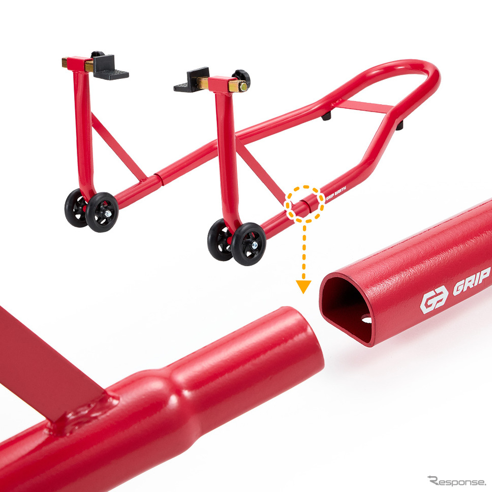 GRIP EARTH バイク用リアメンテナンススタンド L型《写真提供 VASTLAND》