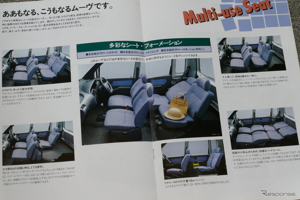 ダイハツ・ムーヴ(初代)当時のカタログカタログ写真撮影 島崎七生人