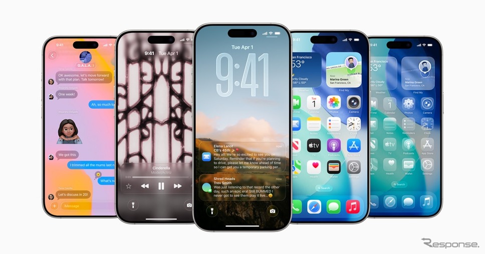 アップル「iOS 26」《写真提供 Apple》