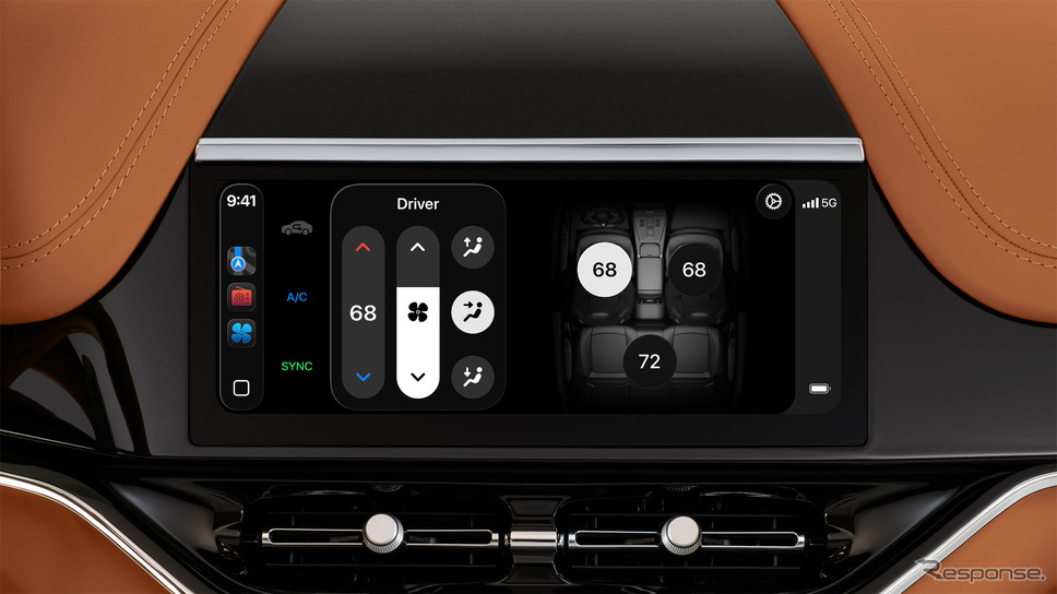 アストンマーティンに採用されている「CarPlay Ultra」《写真提供 Apple》