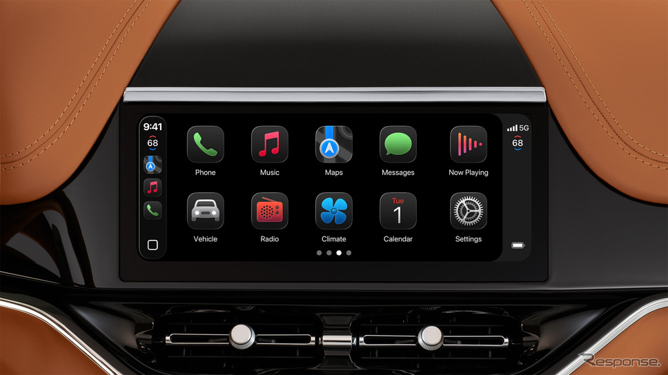 アストンマーティンに採用されている「CarPlay Ultra」《写真提供 Apple》