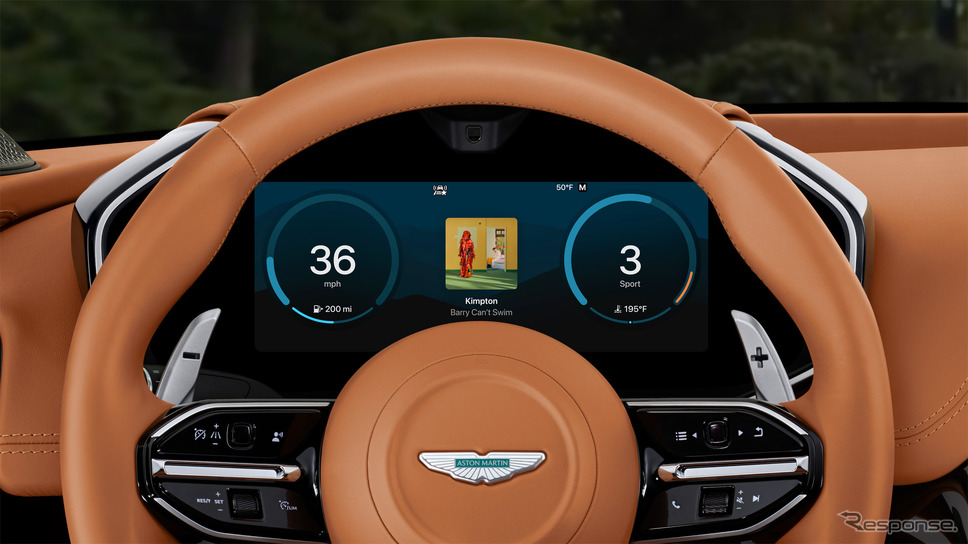 アストンマーティンに採用されている「CarPlay Ultra」《写真提供 Apple》