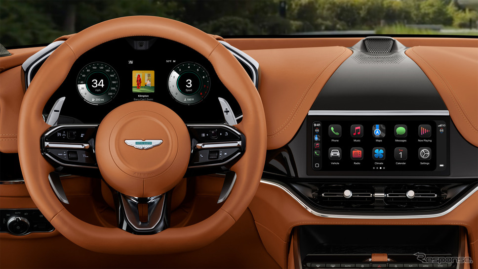 アストンマーティンに採用されている「CarPlay Ultra」《写真提供 Apple》