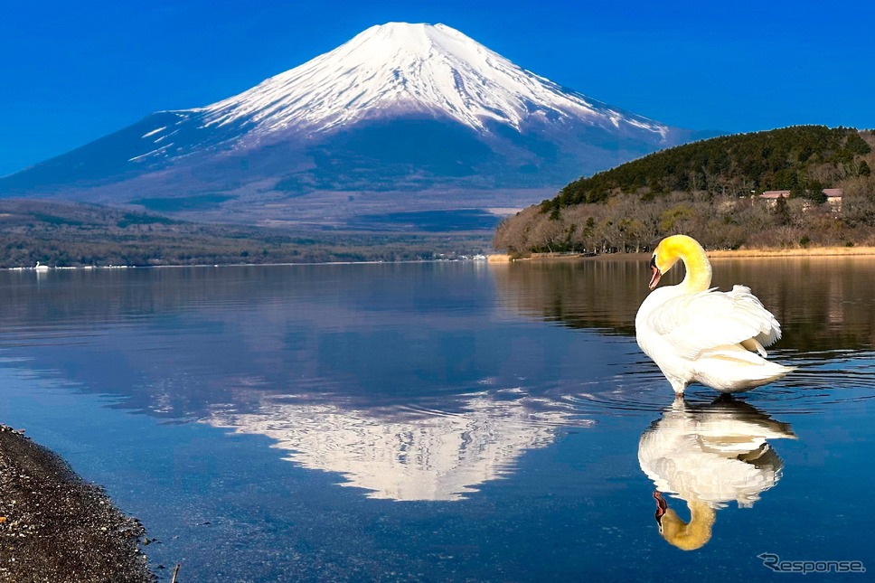 冬の山中湖《写真提供 富士スピードウェイホテル》