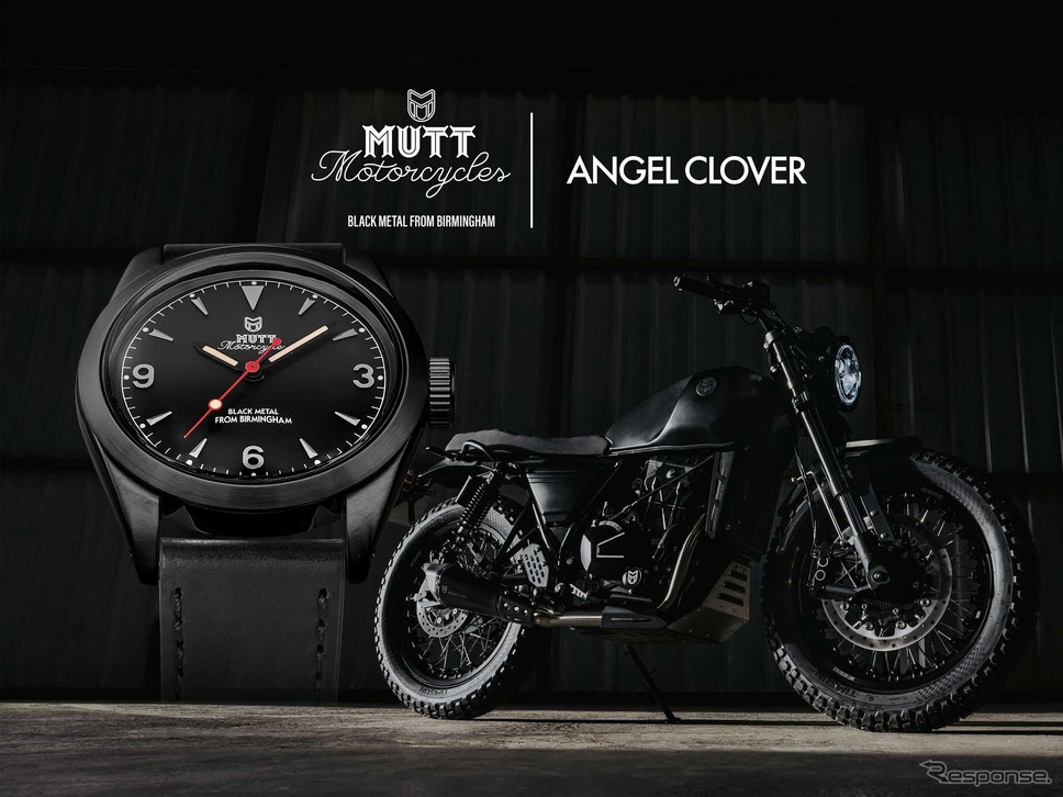 『ANGEL CLOVER』と『MUTT MOTORCYCLES』のコラボレーションウォッチ《写真提供 ウエニ貿易》
