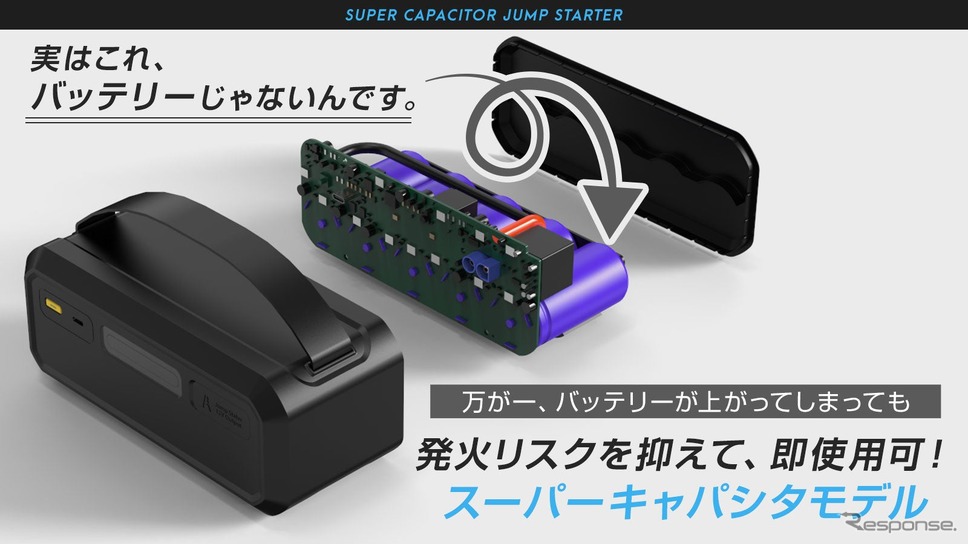 事前充電不要のジャンプスターター「Ignic」《写真提供 三金商事》