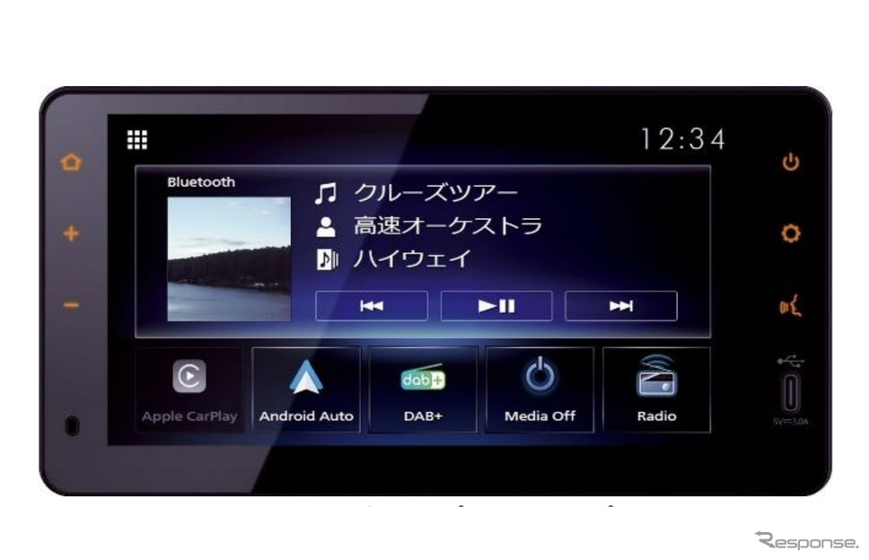JVC ケンウッド社製ディスプレイ(オプション)《写真提供 三菱ふそうトラック・バス》