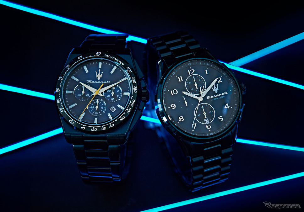 マセラティの新作腕時計コレクション「BLUE EDITION(ブルーエディション)」《写真提供 ビヨンクール》