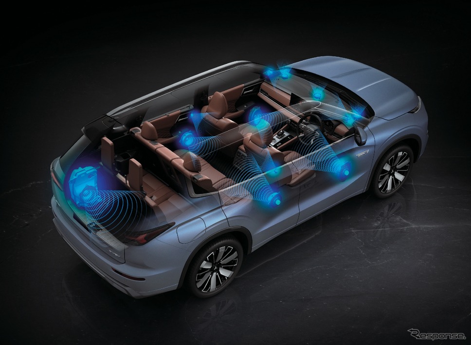 三菱『アウトランダーPHEV』改良新型の「Dynamic Sound Yamaha Ultimate」《写真提供 三菱自動車》