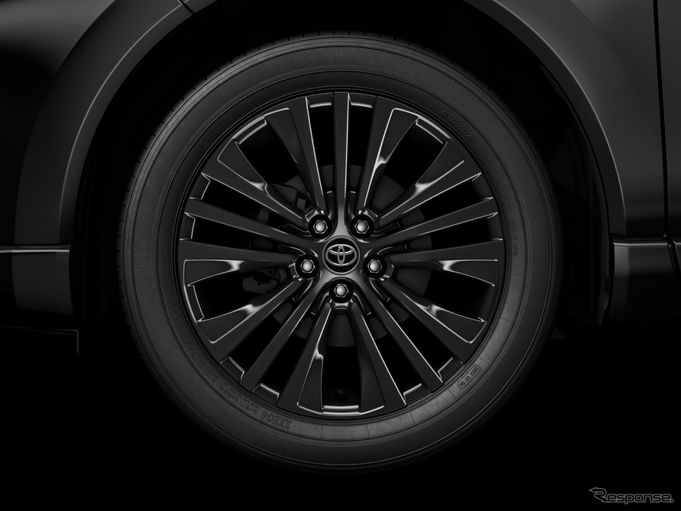 225/55R19タイヤ&19×7Jアルミホイール(ブラック塗装)《写真提供 トヨタ自動車》