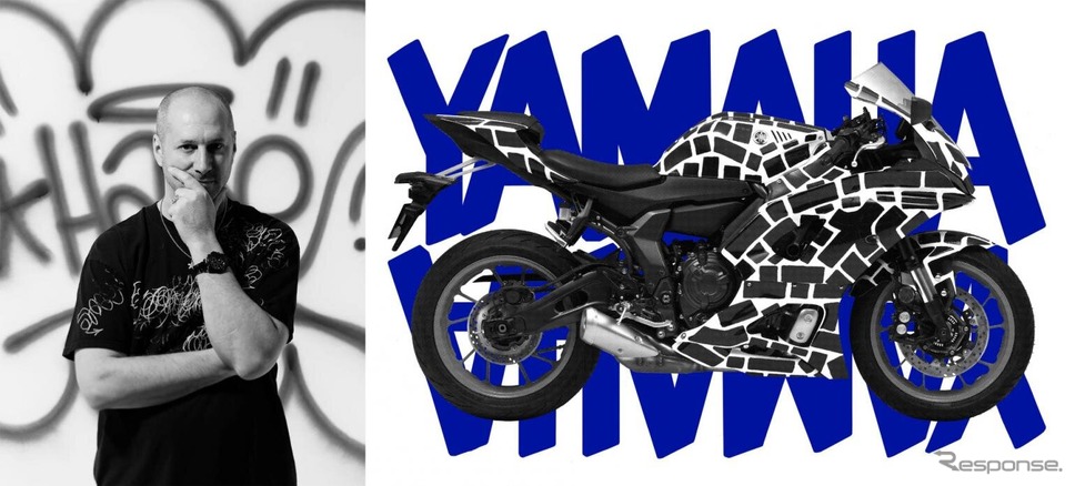 エリック・ヘイズとYZF-R7《写真提供 ヤマハ発動機》