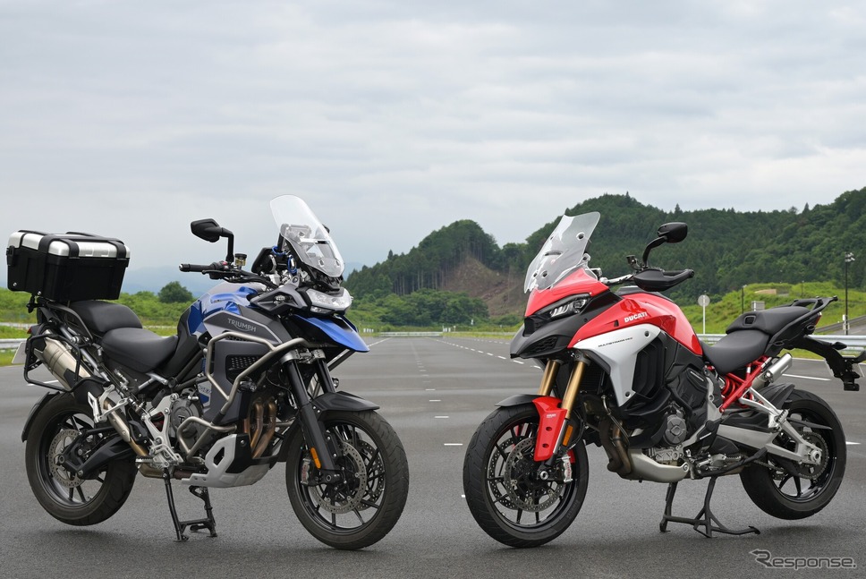 アステモの先進二輪技術が搭載された試乗マシン《写真撮影 柴田直行》