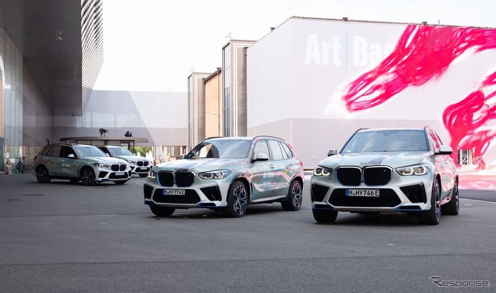 BMWの水素燃料電池車『iX5』のアートカー《photo by BMW》