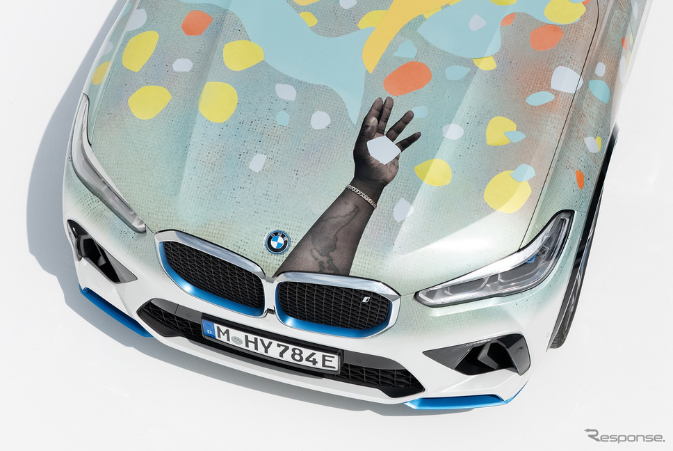 BMWの水素燃料電池車『iX5』のアートカー《photo by BMW》