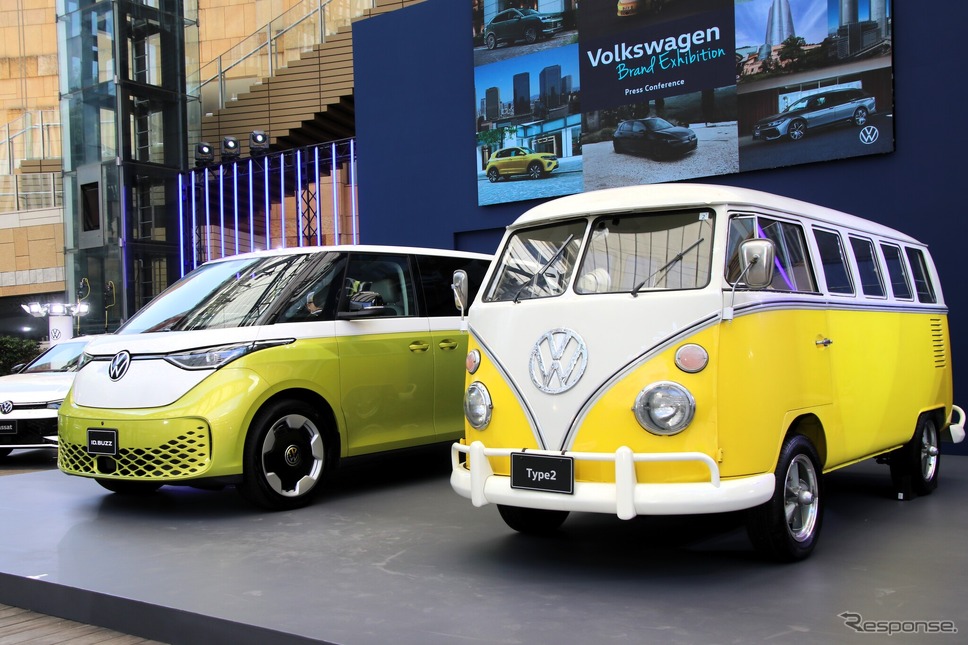 VW Type2とID.Buzz《写真撮影 内田俊一》