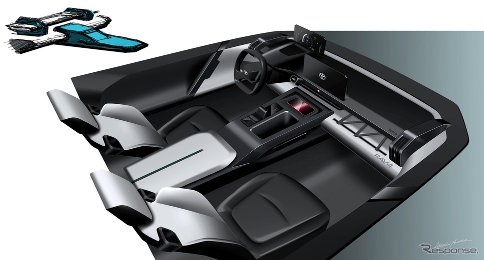 トヨタ RAV4 新型:インテリアデザイン開発《画像提供 トヨタ自動車》